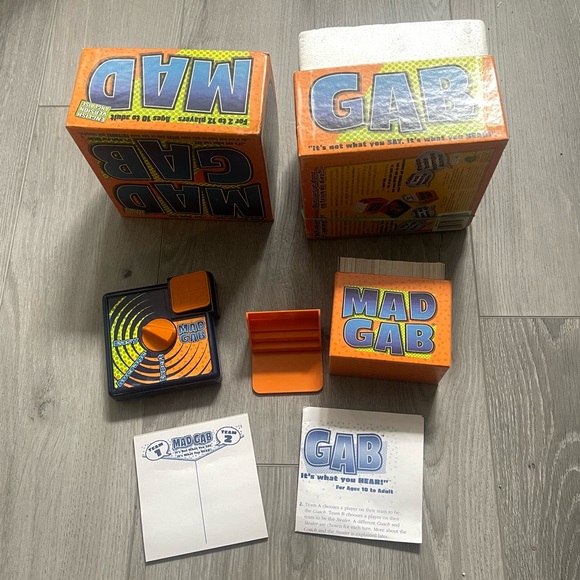 Mad Gab Original Classic Vintage Card Game 1995 MADGAB - Picture 3 of 5